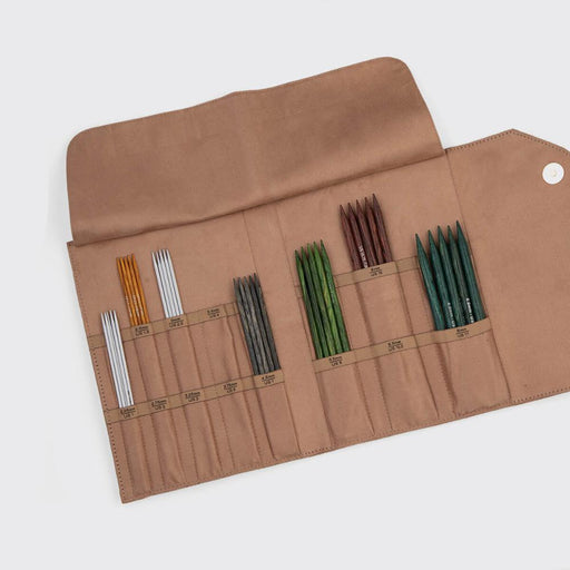 Knitpro Double Point Needle Case - Clay-needles & accessories-Wild and Woolly Yarns