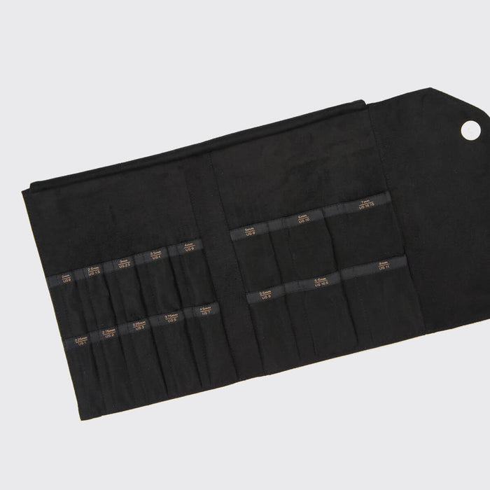 Knitpro Double Point Needle Case - Coal-needles & accessories-Wild and Woolly Yarns