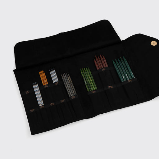 Knitpro Double Point Needle Case - Coal-needles & accessories-Wild and Woolly Yarns
