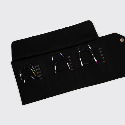 Knitpro Fixed Circular Needle Case - Coal-needles & accessories-Wild and Woolly Yarns