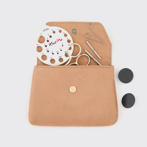 Knitpro Notions Pouch - Clay-needles & accessories-Wild and Woolly Yarns
