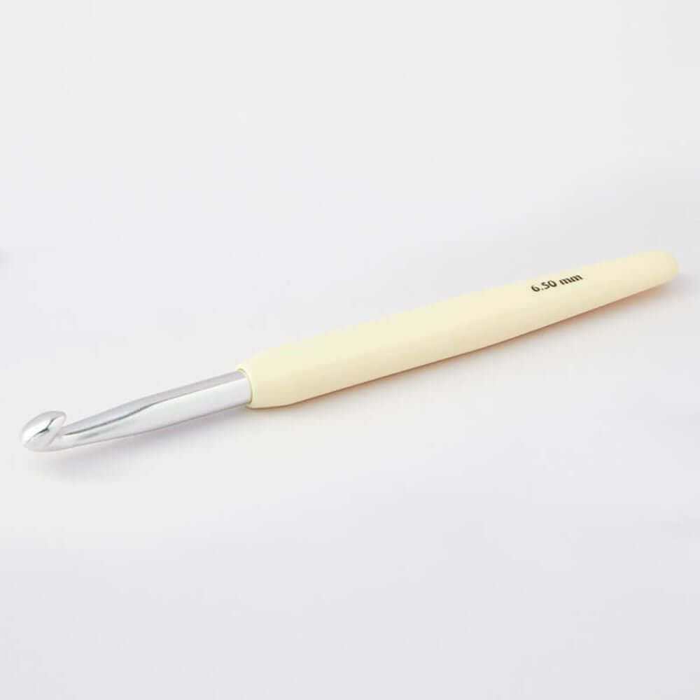 Knitpro Waves Crochet Hooks-Needles & Accessories-Trendy Trims-6.50mm – Ivorine-Wild & Woolly Yarns