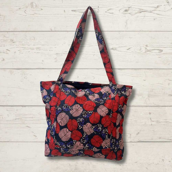 Knitting Bag - Blue Butterflies-needles & accessories-Wild and Woolly Yarns