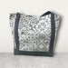 Knitting Bag - White & Grey-needles & accessories-Wild and Woolly Yarns