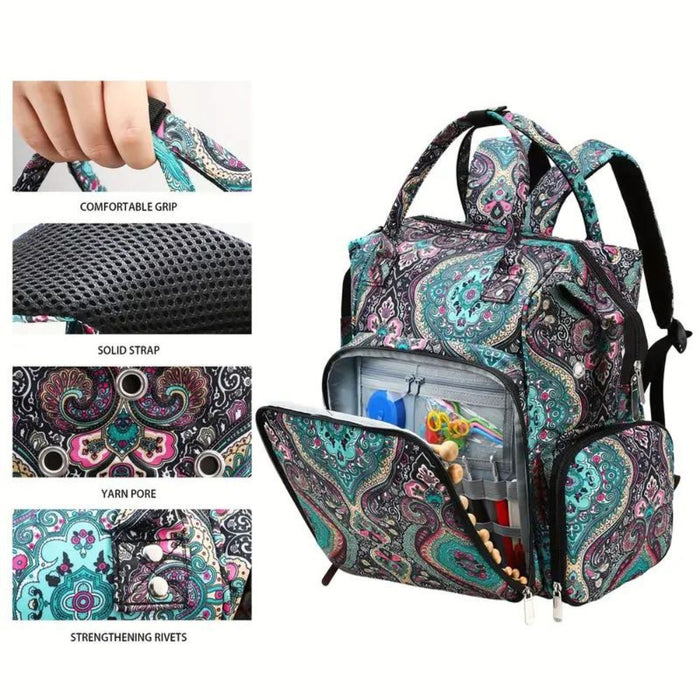 Knitting & Crochet Back Pack-needles & accessories-Wild and Woolly Yarns