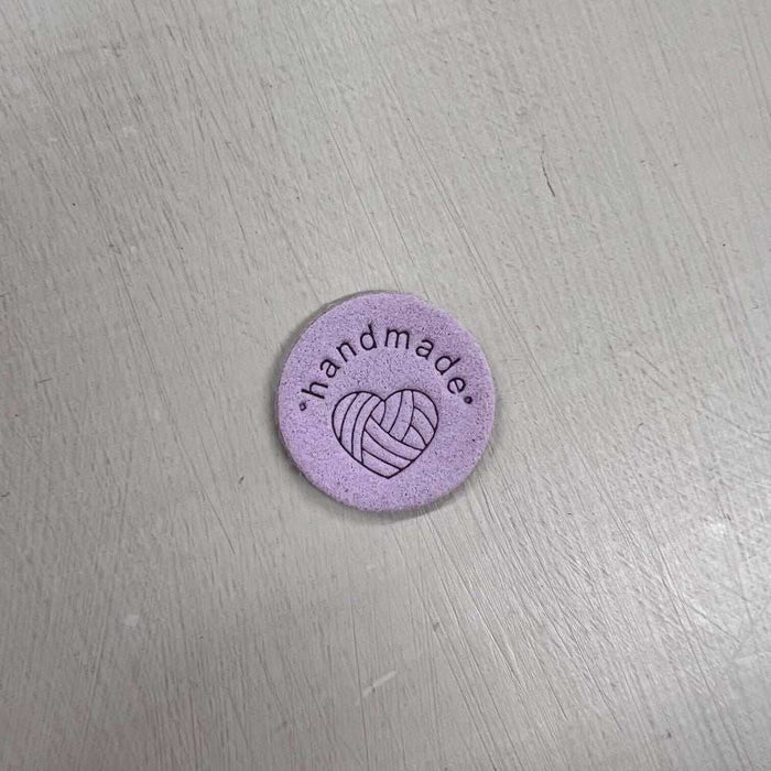 Leather Tag - Round Wool-needles & accessories-Wild & Woolly Yarns-Beige-Wild & Woolly Yarns