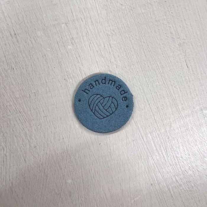 Leather Tag - Round Wool-needles & accessories-Wild & Woolly Yarns-Beige-Wild & Woolly Yarns