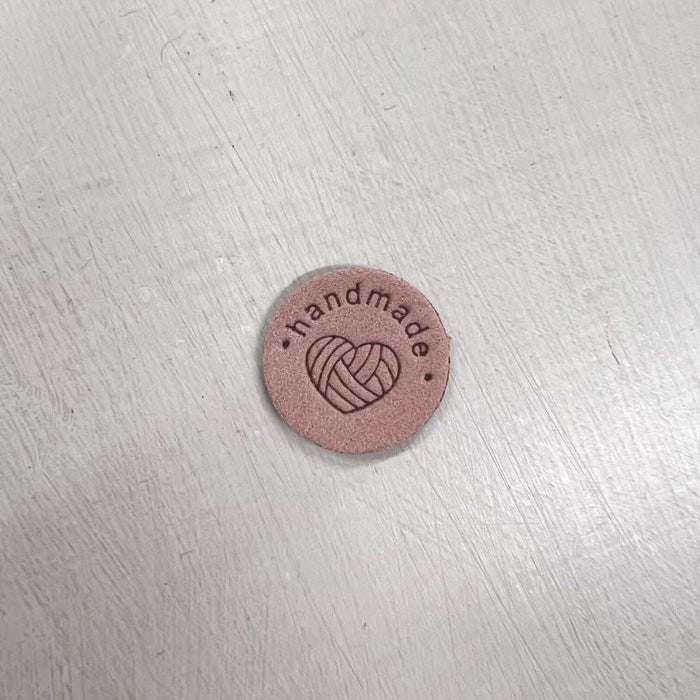 Leather Tag - Round Wool-needles & accessories-Wild & Woolly Yarns-Beige-Wild & Woolly Yarns