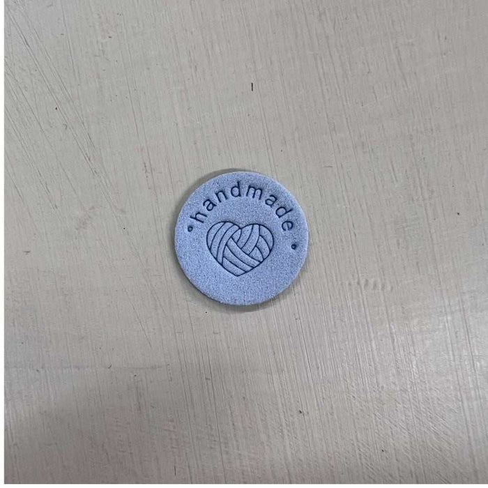 Leather Tag - Round Wool-needles & accessories-Wild & Woolly Yarns-Beige-Wild & Woolly Yarns