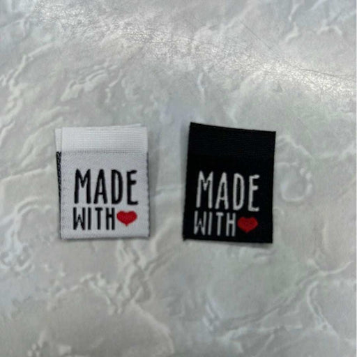 Made With Love Label-needles & accessories-Wild & Woolly Yarns-Black-Wild & Woolly Yarns