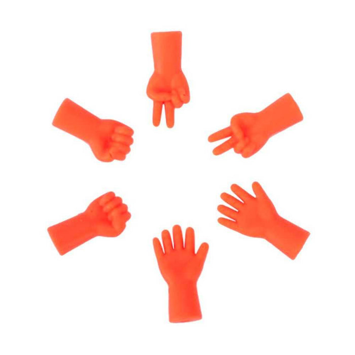Point Protectors - Rock, Paper, Scissors (Set of 6)-needles & accessories-Wild and Woolly-Pink-Wild & Woolly Yarns