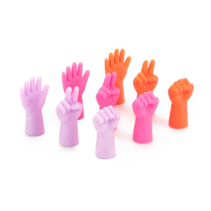 Point Protectors - Rock, Paper, Scissors (Set of 6)-needles & accessories-Wild and Woolly Yarns