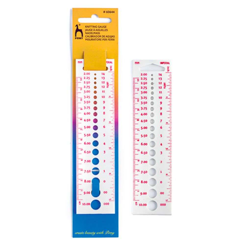 Pony Knitting Gauge-Needles & Accessories-Trendy Trims-Wild & Woolly Yarns