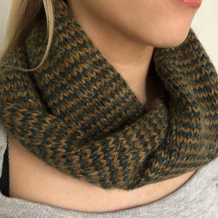 Twisted Tube Cowl Knitting Pattern (N1695)-Pattern-Wild and Woolly Yarns