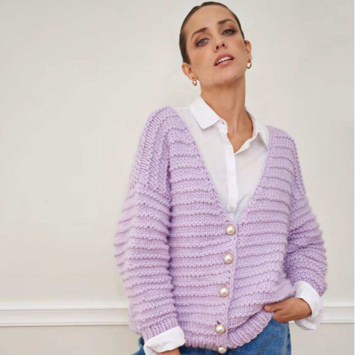 Violetta Cardigan Knitting Pattern-Pattern-Wild and Woolly Yarns