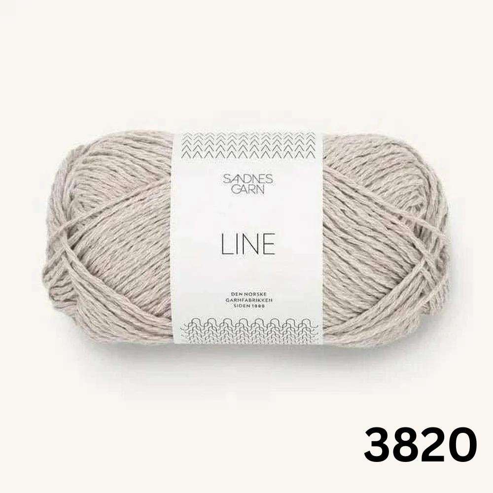 Sandnes Garn Line Pearl Grey (3820) yarn colour for Anker’s Summer Shirt Knit Kit