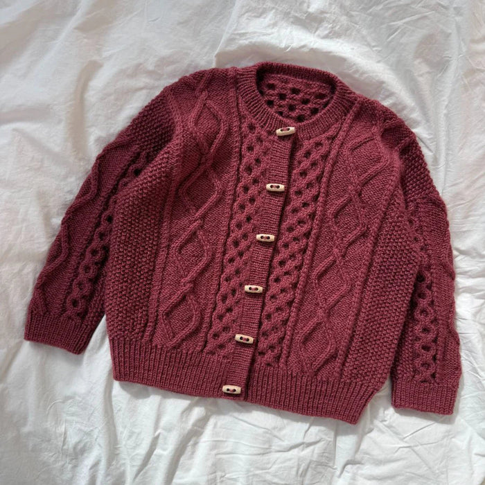 Dagmar Jacket Junior Knitting Pattern - PetiteKnit