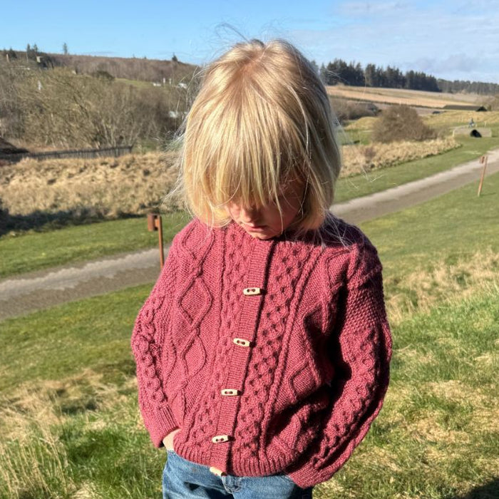 Dagmar Jacket Junior Knitting Pattern - PetiteKnit
