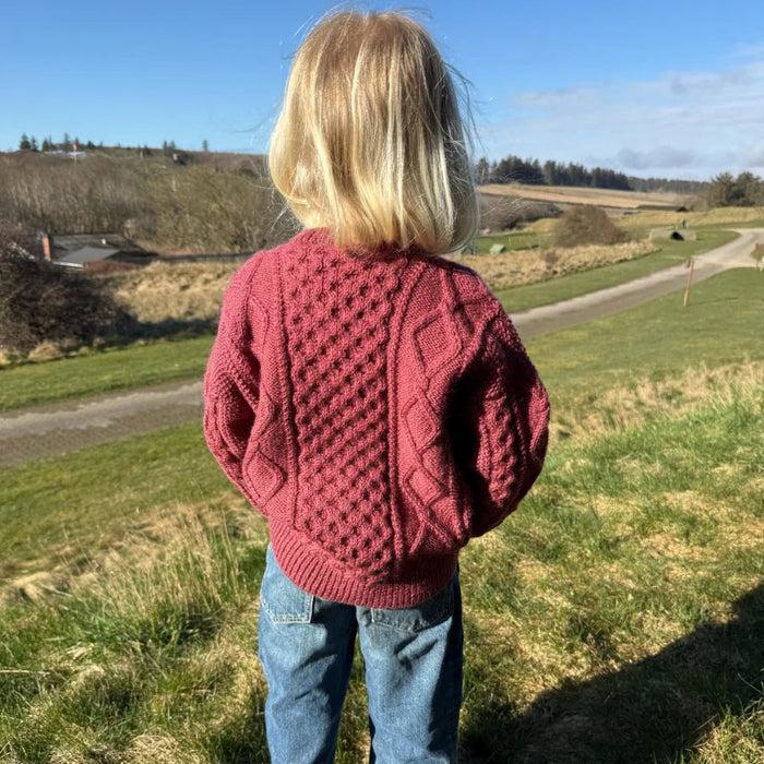 Dagmar Jacket Junior Knitting Pattern - PetiteKnit