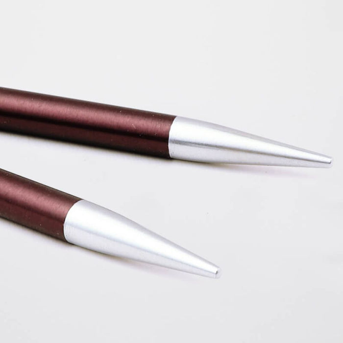 KnitPro Zing Special Interchangeable 10cm aluminium needle tips in vibrant colours with laser size markings