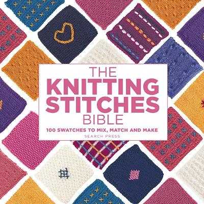 The Knitting Stitches Bible book cover by Marabout Collectif showing knitting stitch patterns and instructions