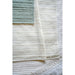 Close-up of the knit-and-purl stripes on the pale blanket — One by One Blanket, Lisa F BC152.