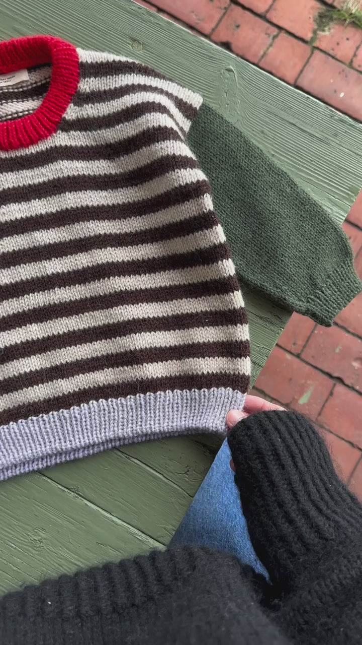 PetiteKnit Holger Sweater knitting pattern video