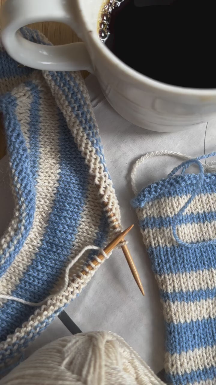 PetiteKnit Amelie Tee knitting pattern video