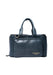 Project 39 Knitting Project Bag in sapphire blue leather with spacious compartments and sturdy handles