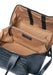 Project 39 Knitting Project Bag in sapphire blue leather with spacious compartments and sturdy handles