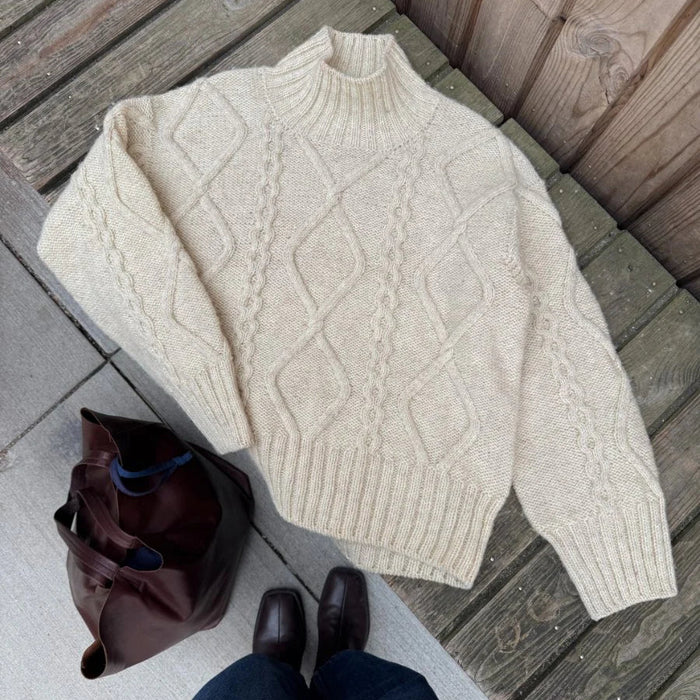 Saga Sweater Knitting Pattern - PetiteKnit