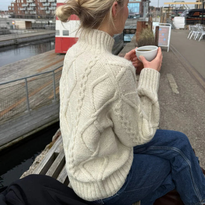 Saga Sweater Knitting Pattern - PetiteKnit