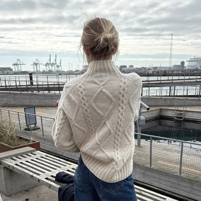 Saga Sweater Knitting Pattern - PetiteKnit
