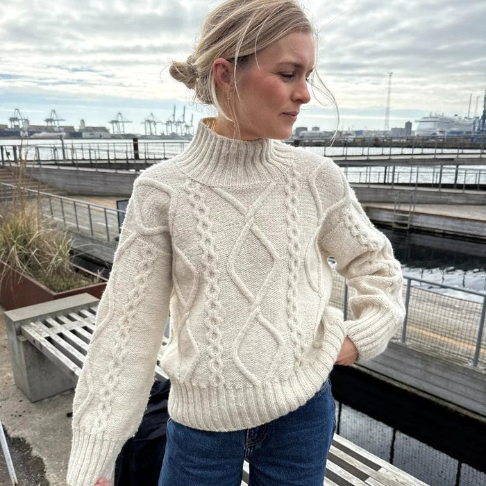 Saga Sweater Knitting Pattern - PetiteKnit