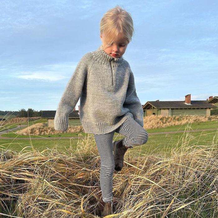 Zipper Sweater Light Junior Knitting Pattern - PetiteKnit